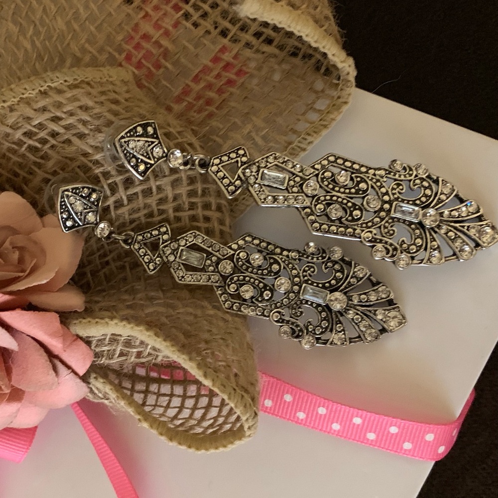 Silver earrings